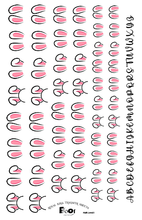 Load image into Gallery viewer, Bunny Ears and Carrots Royal Icing Transfer Sheet