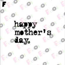 Load image into Gallery viewer, Happy Mother's Day Typewriter Stencil