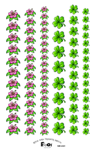 Load image into Gallery viewer, Roses, Hibiscus, and Shamrocks Royal Icing Transfer Sheet