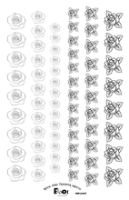 Load image into Gallery viewer, Roses, Hibiscus, and Shamrocks Royal Icing Transfer Sheet