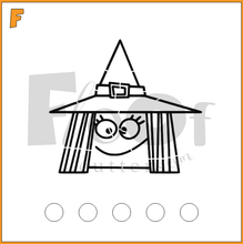 Load image into Gallery viewer, Silly Halloween Characters PYO Stencils