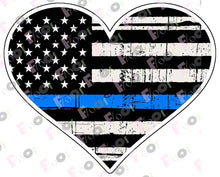 Load image into Gallery viewer, Thin Blue Line Edible Topper