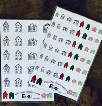 Load image into Gallery viewer, Gingerbread Houses Royal Icing Transfer Sheet