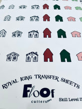 Load image into Gallery viewer, Gingerbread Houses Royal Icing Transfer Sheet