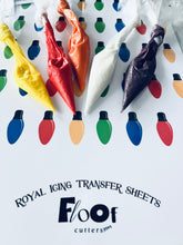 Load image into Gallery viewer, Holiday Bulbs Royal Icing Transfer Sheet