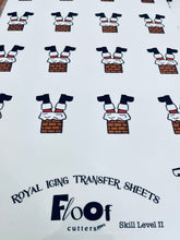 Load image into Gallery viewer, Down the Chimney Royal Icing Transfer Sheet