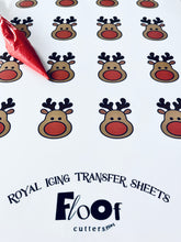 Load image into Gallery viewer, Rudolph the Red Nosed Reindeer Royal Icing Transfer Sheet