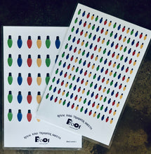 Load image into Gallery viewer, Holiday Bulbs Royal Icing Transfer Sheet