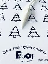 Load image into Gallery viewer, Christmas Trees Royal Icing Transfer Sheet