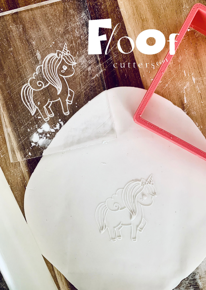 Kiddy Unicorn Pop Ups Embossing Plate