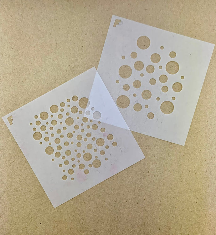 Bubbles Background Stencil