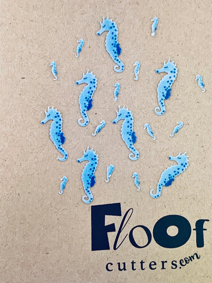 Sweet Seahorses Edible Toppers and Confetti