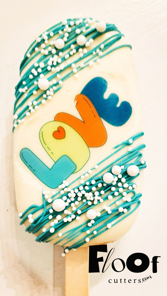 Love Balloon Chocolate Emulsion Art