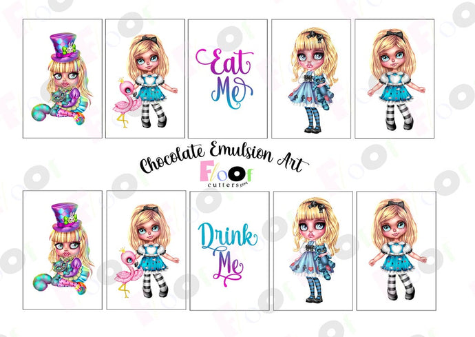 Wonderland Fantasy Dolls Chocolate Emulsion Art
