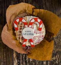 Load image into Gallery viewer, Merry Christmas Candy Canes Edible Topper
