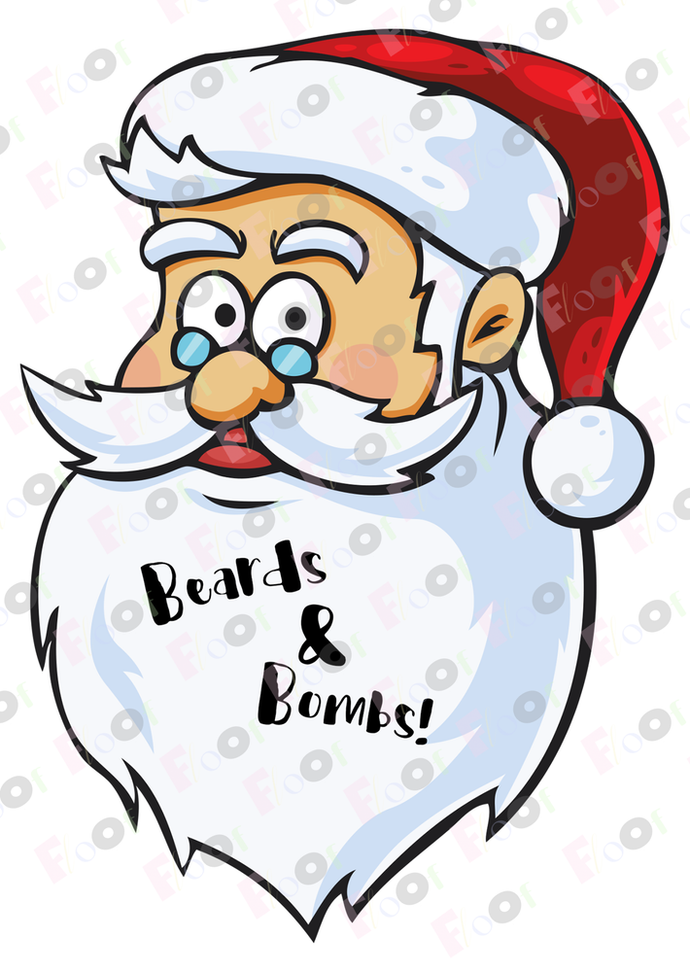 Beards and Bombs Edible Topper