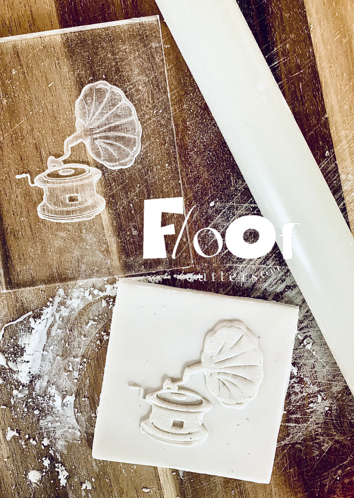 Vintage Gramophone  Pop Ups Embossing Plate