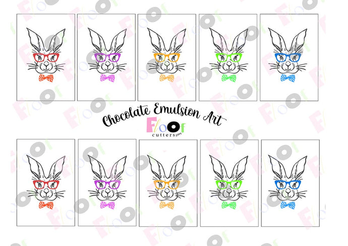 Dapper Rabbit Chocolate Emulsion Art