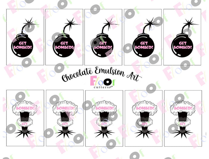 Get Bombed 'Splosion! Chocolate Emulsion Art