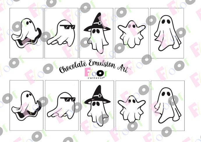 Ghosts PYO Chocolate Emulsion Art