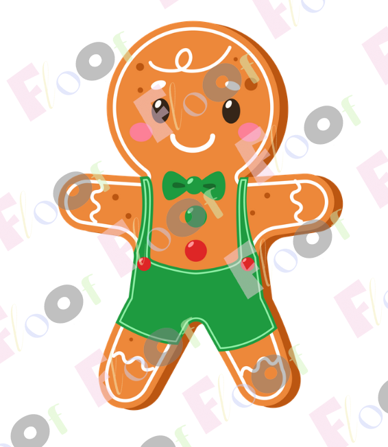 Gingerbread Boy Edible Topper
