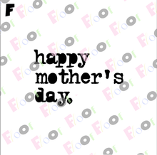 Load image into Gallery viewer, Happy Mother&#39;s Day Typewriter Stencil
