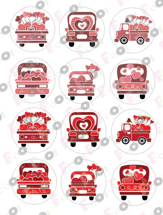 In The Back Of My Truck Valentine's Day Edible Designs