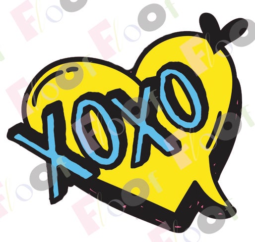 Pop Art XOXO Edible Topper