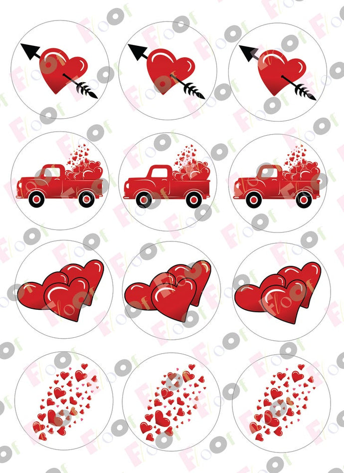 That's A Lotta Hearts Valentine's Day Edible Designs