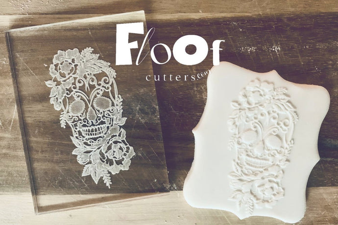 Her Sugar Skull Pop Ups Embossing Plate
