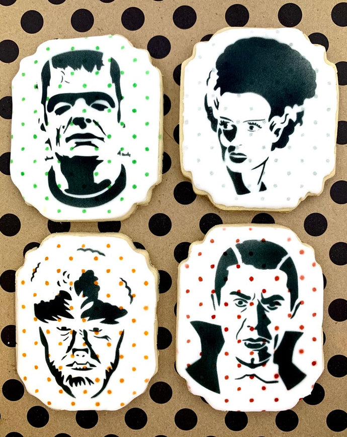 Classic Horror Movie Characters Stencil