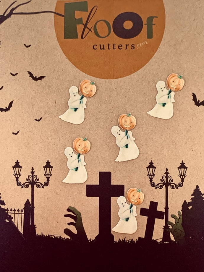 Ghost and Pumpkin Parade Edible Toppers
