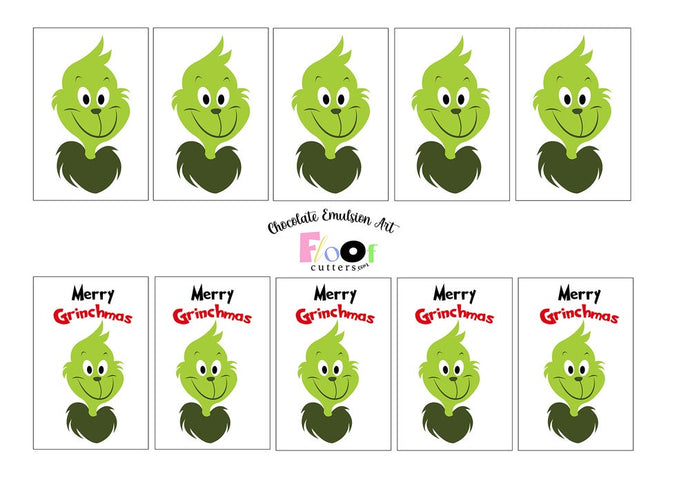 Merry Grinchmas Chocolate Emulsion Art