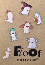 Load image into Gallery viewer, Happy Ghosts Edible Toppers and Confetti
