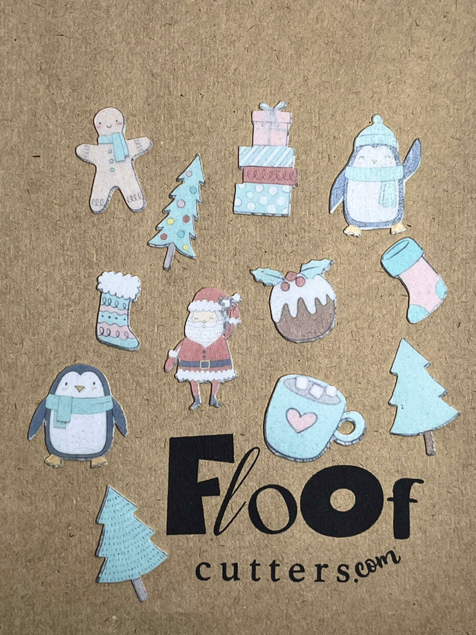 Pastel Christmas Edible Toppers