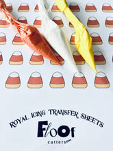 Load image into Gallery viewer, Candy Corn Royal Icing Transfer Sheet
