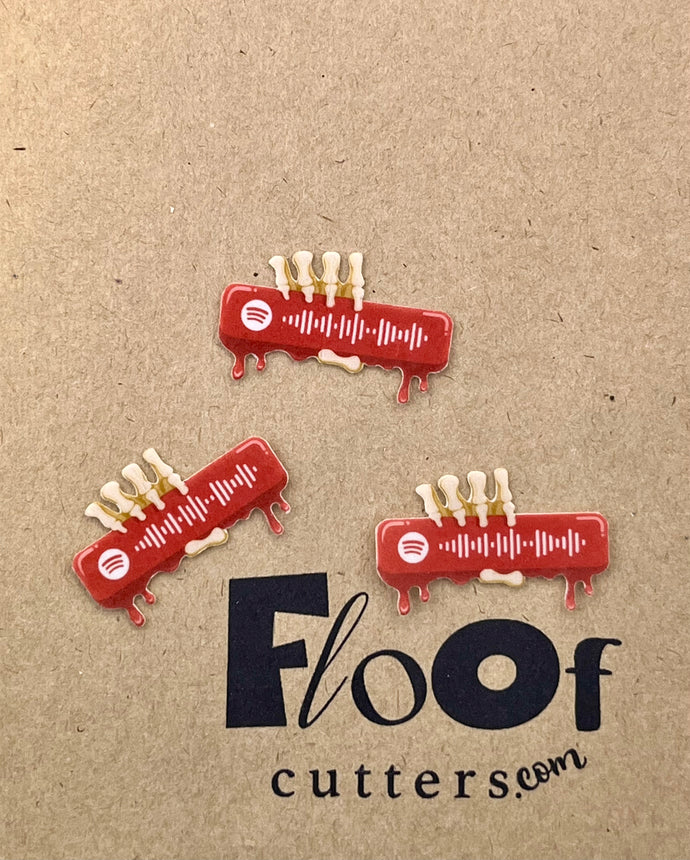 Spooky Scary Skeletons Spotify Edible Toppers