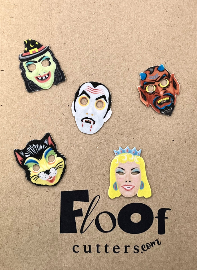 Retro Masks Edible Toppers