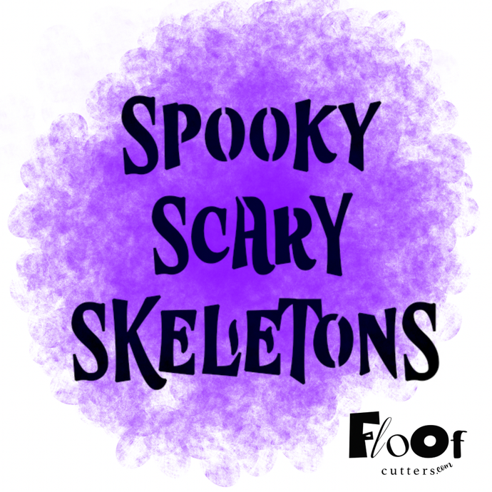 Spooky Scary Skeletons Stencil