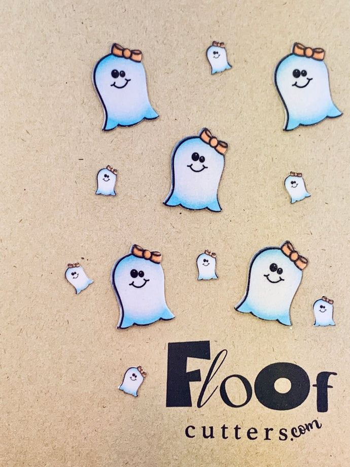 Little Miss Ghost Edible Toppers and Confetti