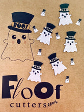 Load image into Gallery viewer, Tucker the Ghost Edible Toppers and Confetti

