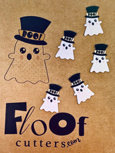 Load image into Gallery viewer, Tucker the Ghost Edible Toppers and Confetti
