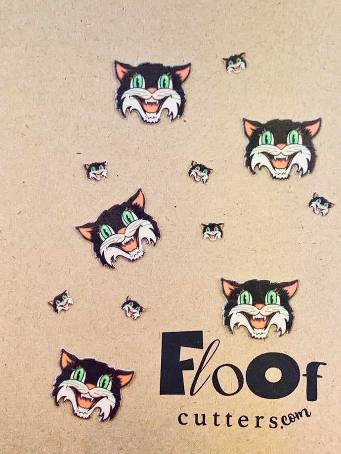 The Halloween Cat Edible Toppers and Confetti