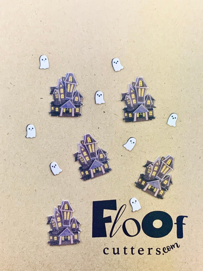 Shimmer Haunted House Edible Toppers and Confetti